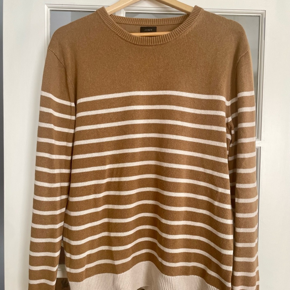 J. Crew lightweight textured cotton Crewneck sweater